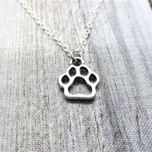 Dog Paw Necklace, Paw Print Necklace, Paw Necklace, Pet Lover Necklace, Dog Paw Jewelry, Paw Print Jewelry Paw Jewelry Pet Parent Gifts