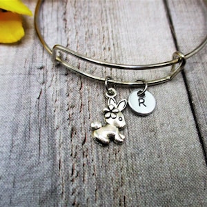 Bunny Charm Bracelet  Animal Jewelry Rabbit Lovers Gifts for Her Personalized Gifts  Bunny Jewerly