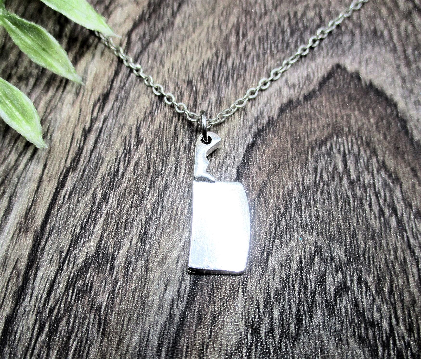 ネックレス・チョーカー BLENDOFF Cleaver Knife Necklace Silver 925 Amazon.com: Triple Chef's Knife and Cleaver Pendant Necklace