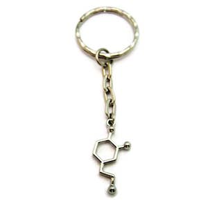 Dopamine Keychain Molecule Keychain Science Keychain STEM Keychain Chemistry Keychain