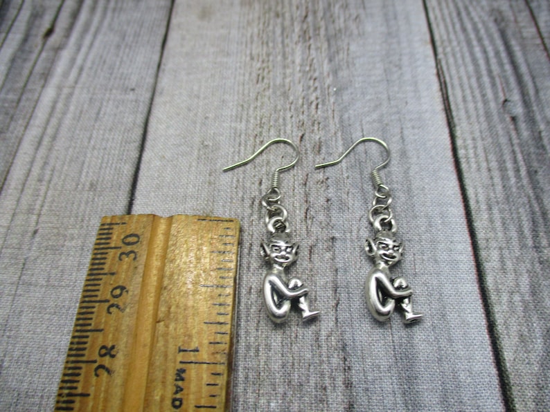 Silver Pixie Earrings Cornwall Pixie Folklore Jewelry