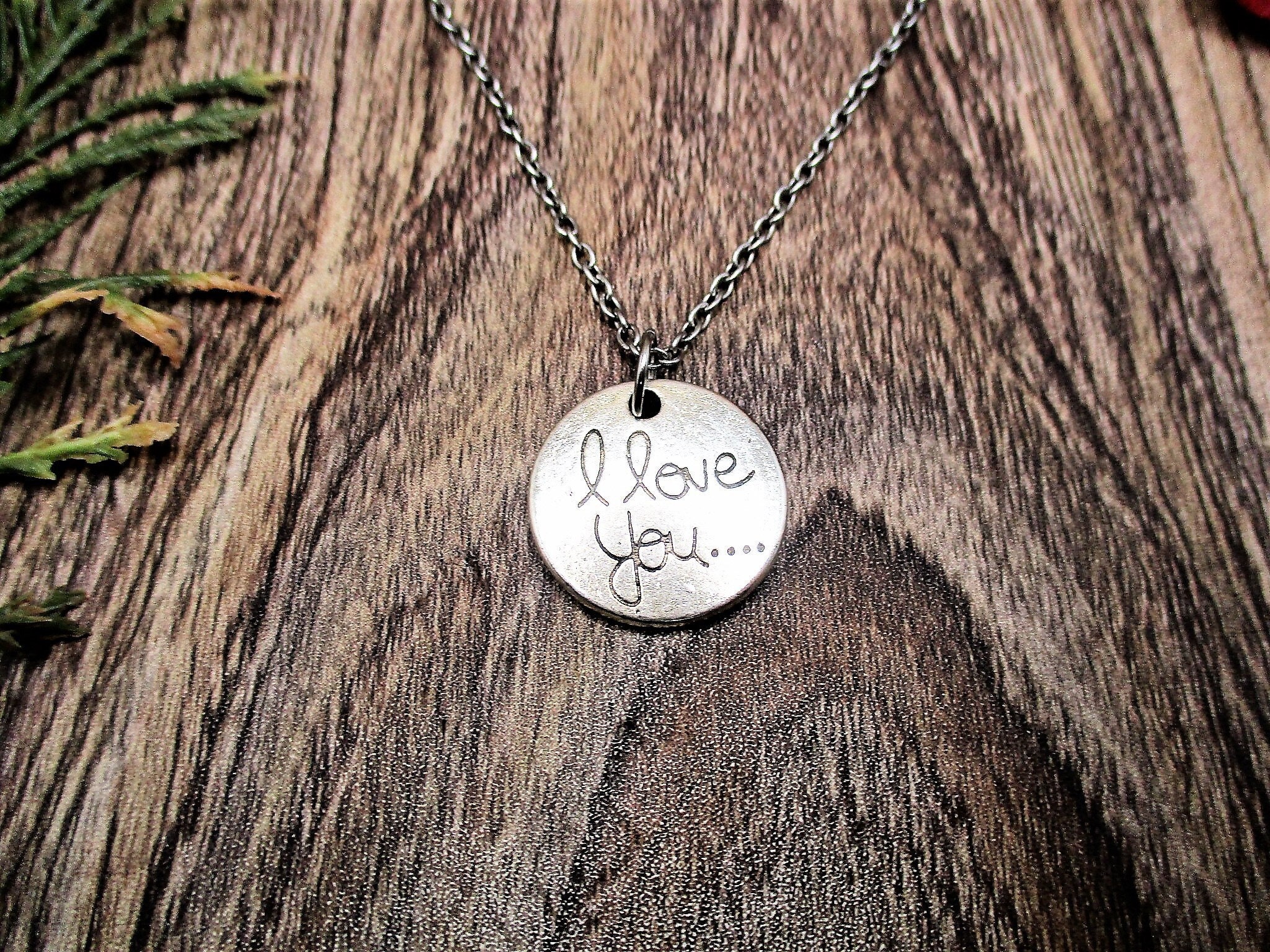 I Love You Necklace I Love You Jewelry Gift for Her Him Etsy UK