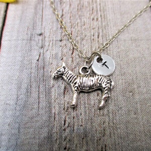 Zebra Necklace  Personalized Gifts For Her Animal Necklace Zebra Jewelry Animal Jewelry