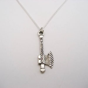 Viking Battle Axe Necklace, Renaissance Cosplay Silver Axe Jewelry, Viking Necklace, Mens Jewelry, Gifts For Him Gifts Under 20
