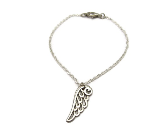 Angel Wing Blessings Silver Charm Bracelet - TJazelle – Marie's Jewelry  Store