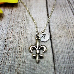 Fleur-de-lis Necklace Personalized Gifts For Her/ Him  Fleur-de-lis Jewelry