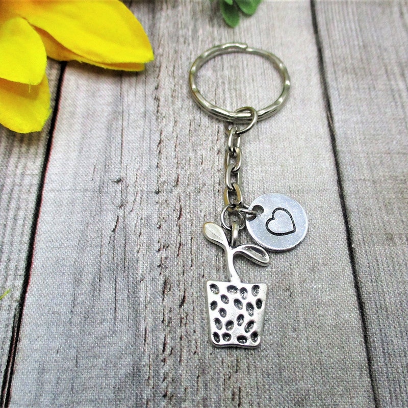 Sprout Keychain - Etsy