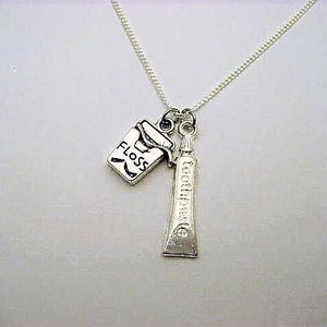 Zahnarzt Halskette Zahnseide Charm Halskette Zahnpasta Charm Halskette Zahnarzthelferin Halskette, Zahnschmuck, Zahnpflege