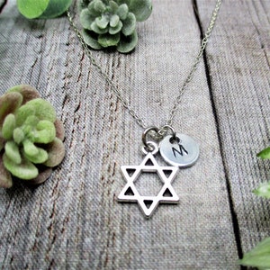 Star Of David Necklace Personalized Gifts For Her / Him Star Of David Jewelry