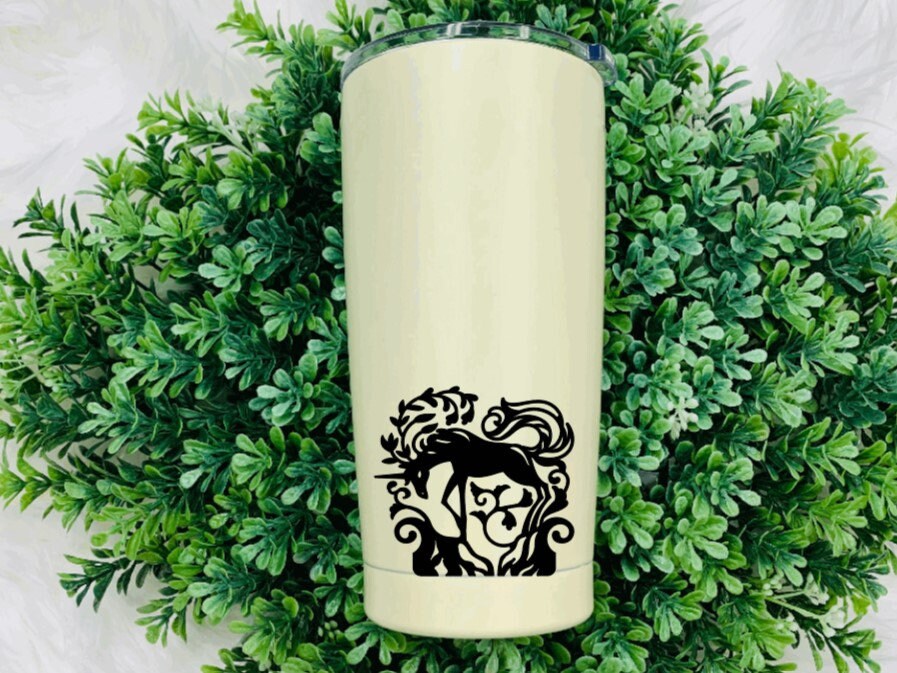 Vinyl Unicorn Decal for Water Bottle Sticker Cup Sticker Etsy