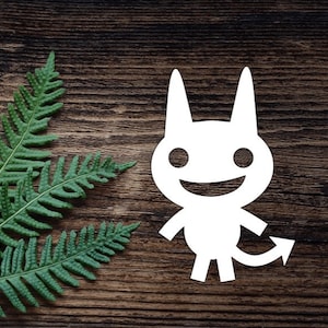 Vinyl Demon Decal  For Water Bottle Demon Sticker Cup Sticker Laptop Decal Car Decal