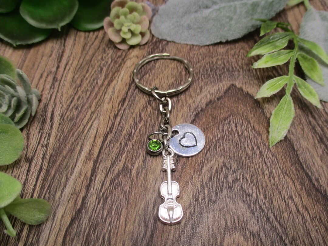 Violin Keychain Personalized Gifts Musical Instrument Keychain