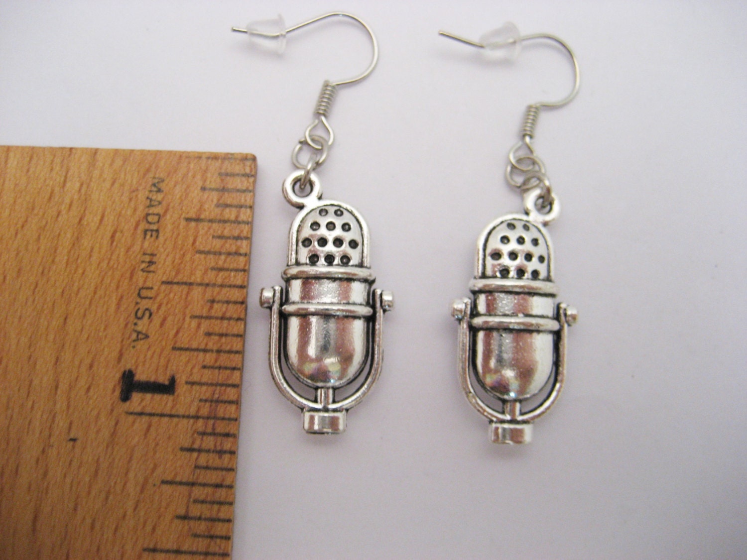 Microphone Earrings Radio Earrings Singer Earrings Microphone Etsy
