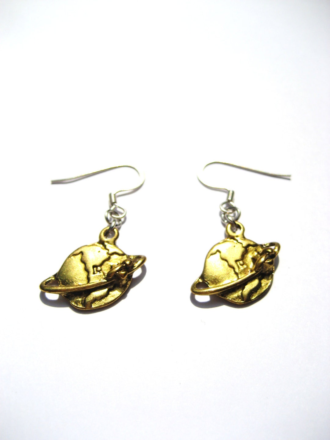 Globe Dangle Earrings Earth Jewelry Globe Jewelry Earth Etsy