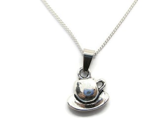 Teacup Necklace Tea Lovers Gift Tea Jewelry Tea Cup Charm Necklace Jewelry Gifts For Her