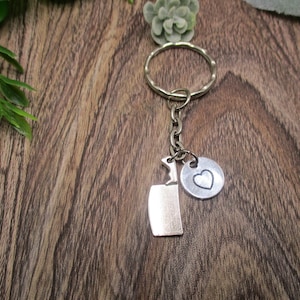 Chef Knife Keychain Meat Cleaver Keychain Personalized Gifts For Her / Him Inital Horror Gifts