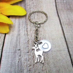 Deer Keychain Animal Keychain  Personalized Gifts For Her