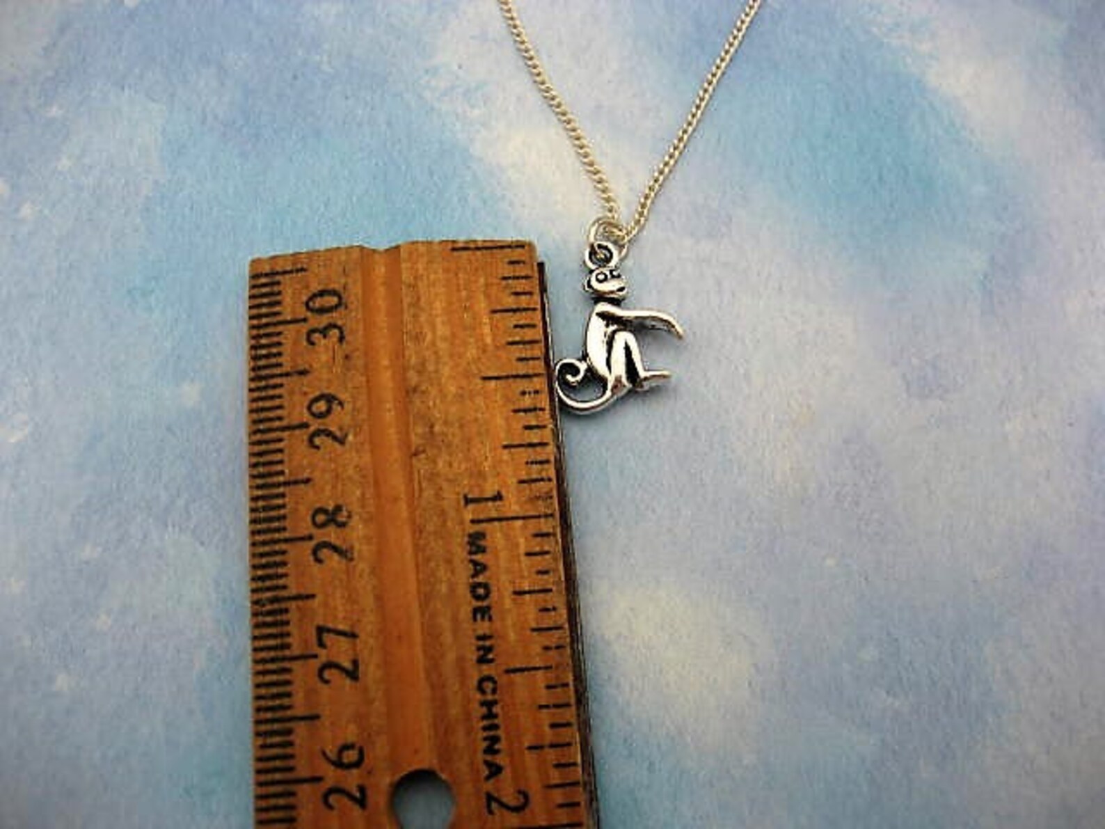 thumbnail image 2 of Brighton Silver Plated Monkey Charm – African Safari Animal Pendant, Clip-On Style 2 of 5