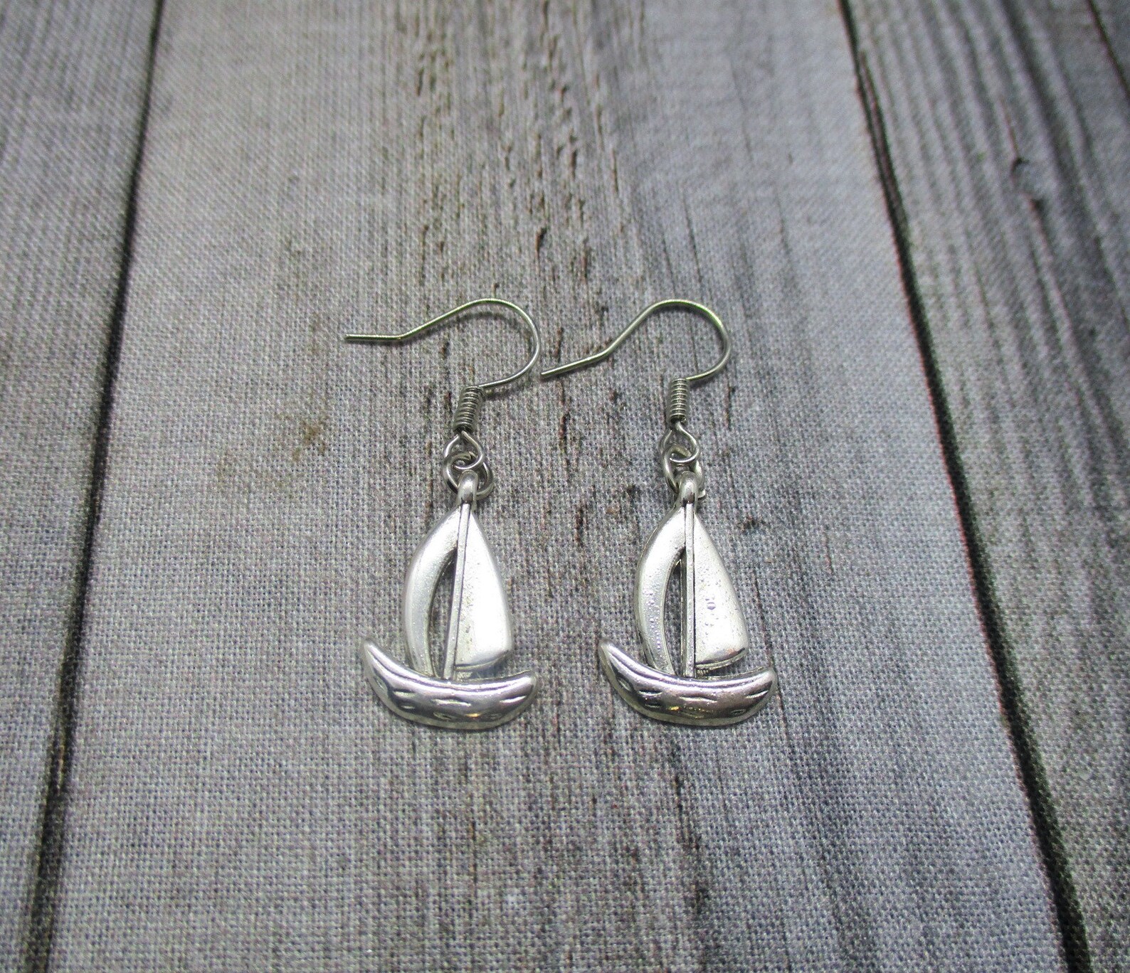 Sail Boat Earrings Nautical Earrings Boat Jewelry Ship Jewelry Etsy