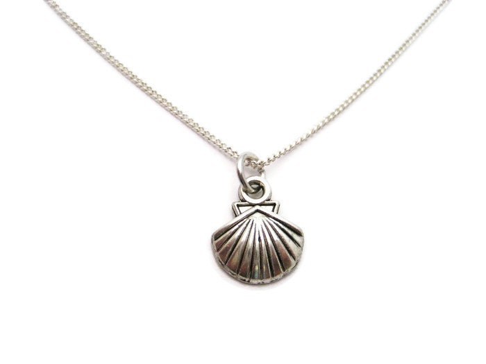 Seashell Necklace Sea Shell Necklace Tiny Shell Necklace Etsy