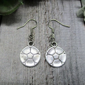 Soccer Ball Earrings Sports Dangle Earrings Sports Jewelry Soccer Jewelry Team Gift Ideas Soccer Player Gift Sports Earring Gifts For Her