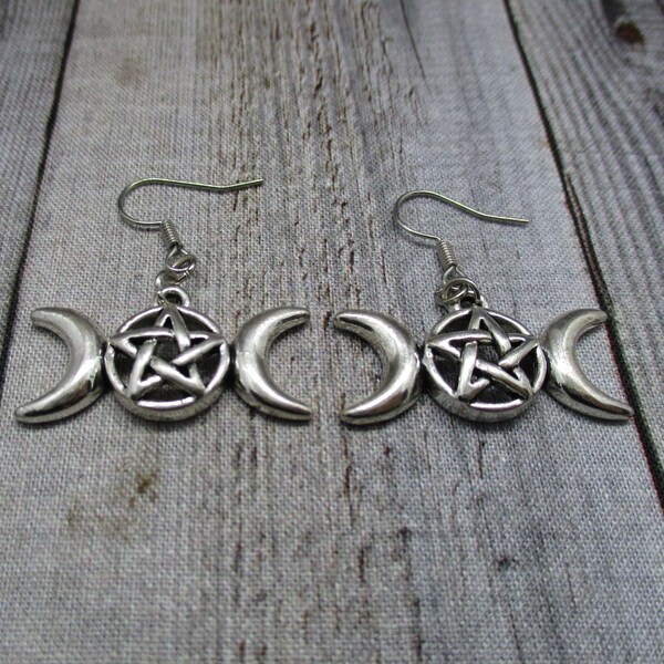 Earrings triple goddess main image 1