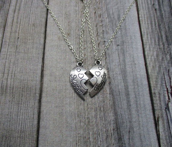 Set collana madre figlia collana a mezzo cuore set collana a cuore diviso collana madre figlia regali madre figlia Etsy Italia