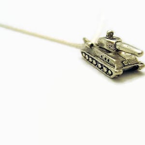 Tank Necklace, Tiny Tank Necklace, Tank Jewelry, Military Tank Necklace, Military Necklace, Military Jewelry
