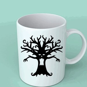 Devious Tree Sticker Spooky Tree Decal Halloween Vinyl Decal for Bumper Sticker, Laptop ...