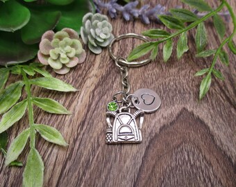 Backpack Keychain Personalized Gifts  Birthstone Keychain  Gift Custom Keychain Gifts For Her / Him