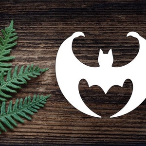 Vinyl Bat Decal For Water Bottle, Tumbler Cup Sticker Laptop Decal Car Decal Bat Gift Halloween Decor