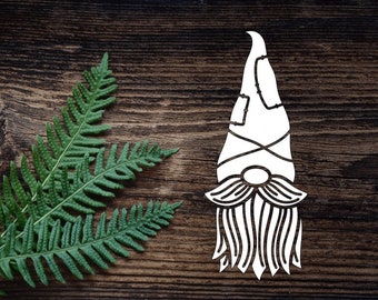 Garden Gnome Decal  Gnome Vinyl Decal For Bumper Sticker, Laptop, Tumbler Cup, Mug, Journal, and more