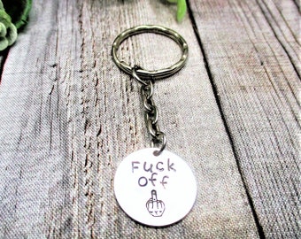 huuraa Porte-clés avec inscription « Fuck Off » - Taille pour tous