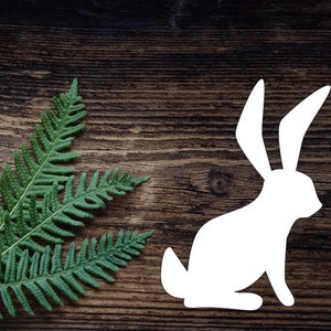 Vinyl Bunny Decal For Water Bottle Rabbit Sticker Cup Sticker Laptop Decal Car Decal