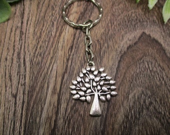 Tree Keychain  Nature Lovers Key Ring Best Friend Gifts For Her / Him