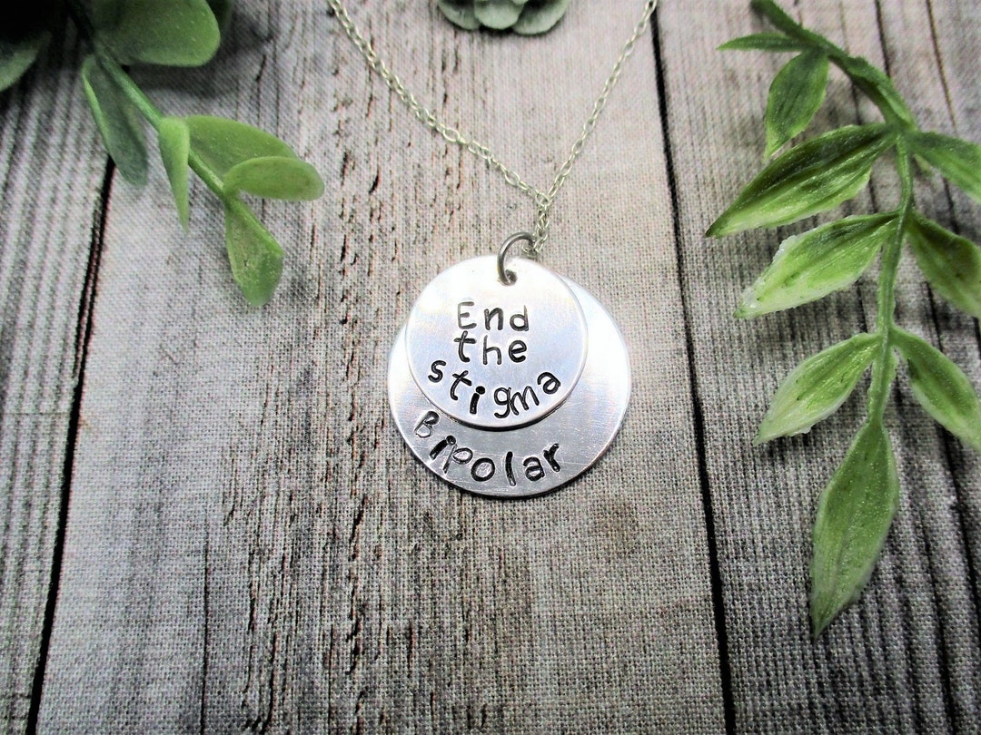 End the Stigma Necklace Mental Health Necklace Bipolar Necklace Gifts
