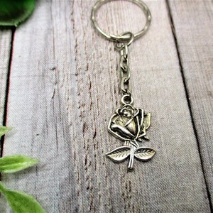 Rose Keychain Flower Keychain Gift For Her