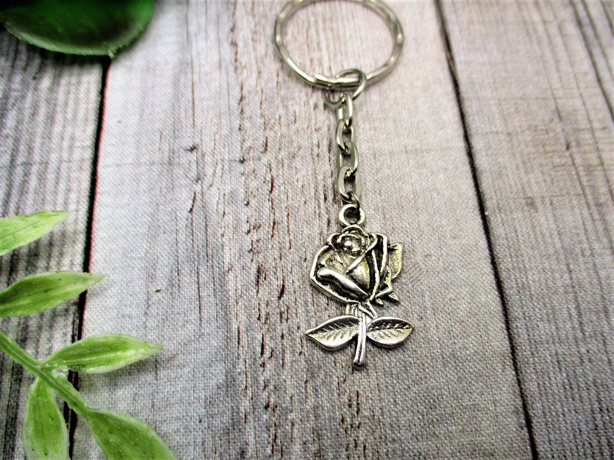 Rose Keychain Flower Keychain Gift For Her