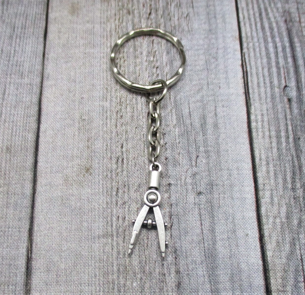 3pcs Mini Key Chain Tool Movable Vernier Caliper Ruler Sliding Key Holder Rings Keychain Tools Cool Keychain Gift Ideas for Men Women