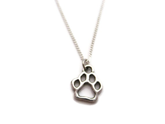 dog paw print pendant