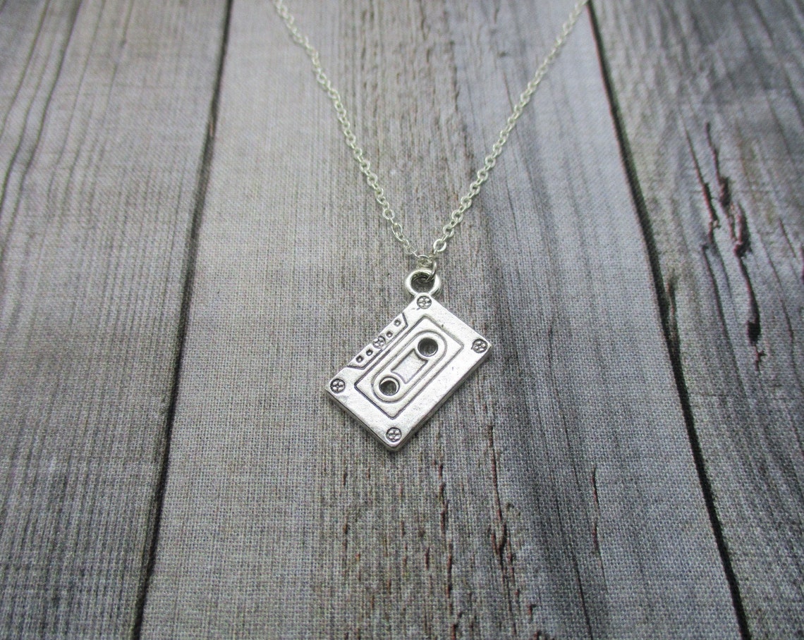 Cassette Tape Necklace Mixed Tape Necklace Music Necklace Etsy