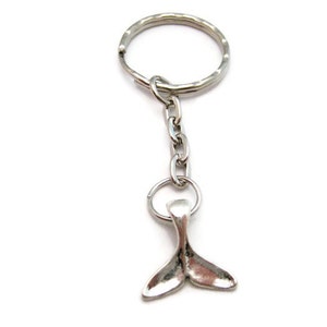 Whale Tail Keychain Whale Fluke Keychain Ocean Keychain Beach Lover Gifts Under 10 Whale Tail Gift Whale Keychain image 5