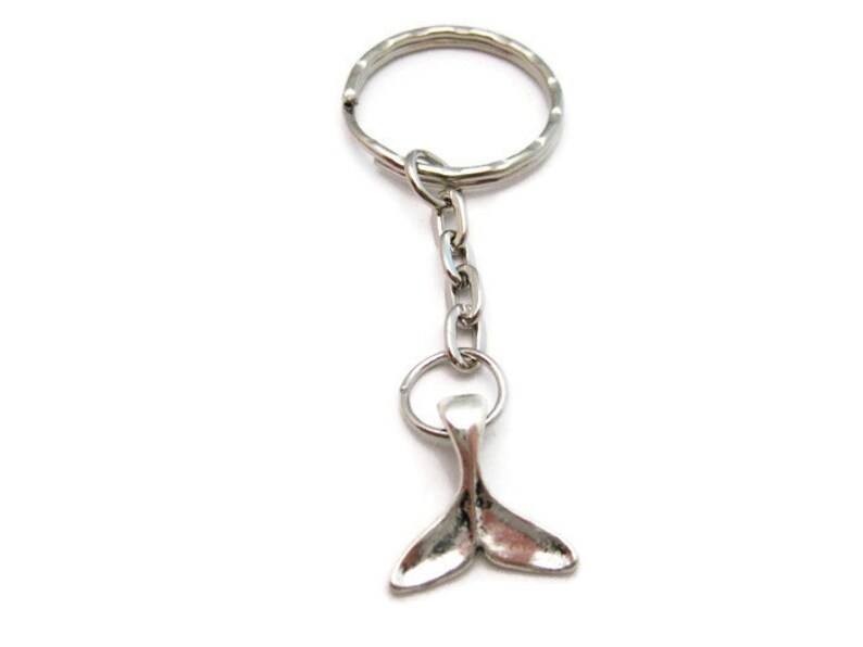 Whale Tail Keychain Whale Fluke Keychain Ocean Keychain Beach Lover Gifts Under 10 Whale Tail Gift Whale Keychain image 5