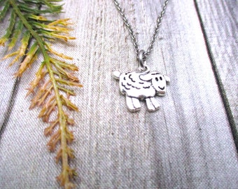 Sheep Necklace Animal  Gifts For Her/ Him Sheep Jewelry Lamb Necklace Animal Jewelry