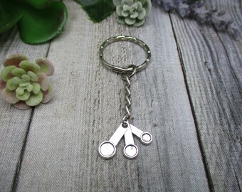 Measuring Spoons Keychain Bakers Keychain Bakers Gifts For Her / Him