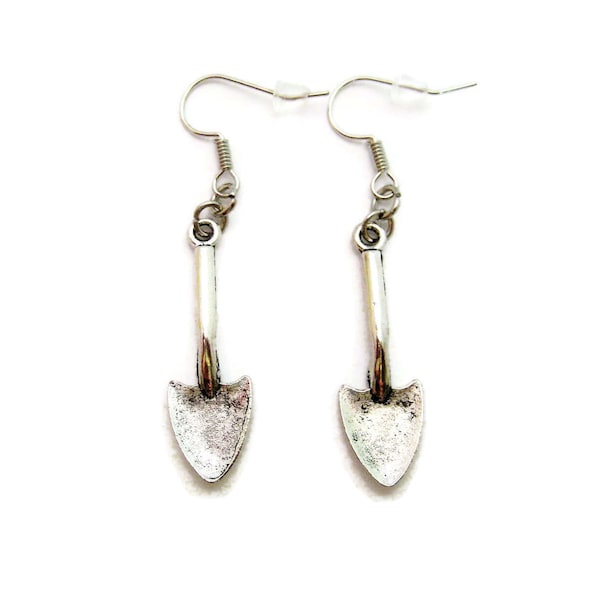 Shovel Earrings Trowel Earrings Gardening Earrings  Trowel Jewelry Garden Jewelry Gardener Earrings Gardening Tool Shovel Jewelry