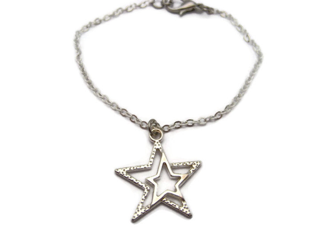 Star Charm Bracelet Star Jewelry Celestial Charm Bracelet Best Etsy