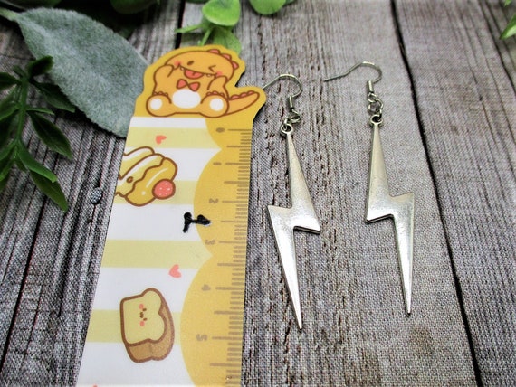 Big lightning hotsell bolt earrings