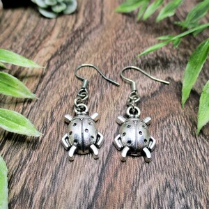 Ladybug Earrings Dangle Earrings Ladybug Jewelry Nautre Lovers Gifts For Her Ladybug Gifts