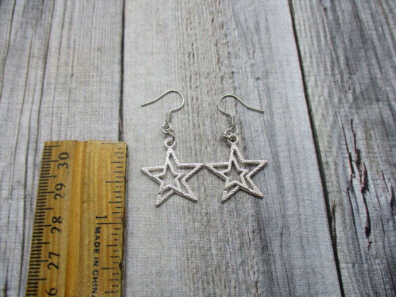 Star Earrings Star Jewelry Gift For Her Gifts Under 20 Star Gift image 2